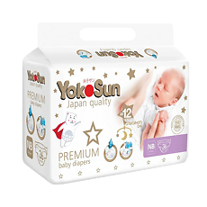 Купить YokoSun Подгузники Premium р.NB (0-5 кг) 36 шт цена