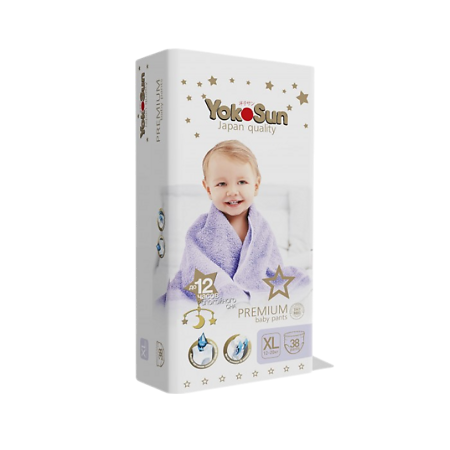 Изображение товара YokoSun Подгузники-Трусики Premium р.XL (12-20 кг) 38 шт