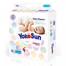 Купить YokoSun Подгузники на липучках р.S (до 6 кг) 82 шт. цена