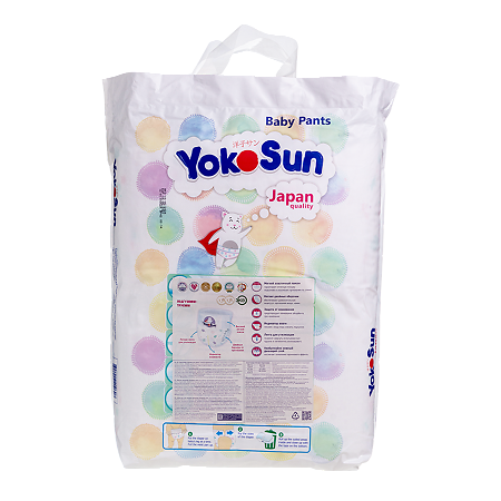 YokoSun Подгузники-трусики р.M (6-10 кг) 58 шт