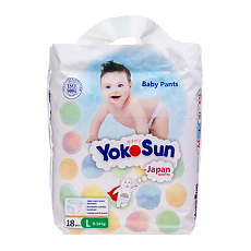 Купить YokoSun Подгузники-трусики р.L (9-14 кг) 18 шт цена