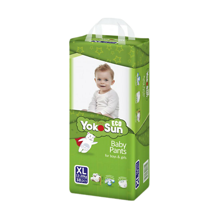 Изображение товара YokoSun Подгузники детские-трусики Eco р.XL (12-20 кг) 38 шт