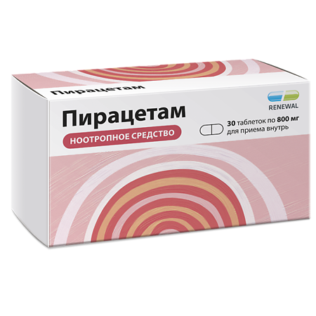 Пирацетам Реневал таблетки покрыт.плен.об. 800 мг 30 шт