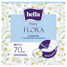 Купить Bella Прокладки Panty Flora Camomile гигиенические ежедневные с экстрактом ромашки 70 шт цена