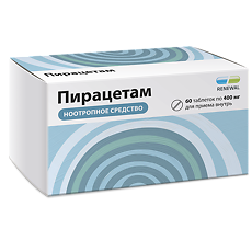 Купить Пирацетам таблетки покрыт.плен.об. 400 мг 60 шт цена