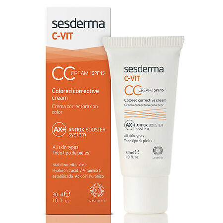 Sesderma C-VIT CC Cream Крем корректирующий тон кожи  с витамином С SPF15 30 мл 1 шт