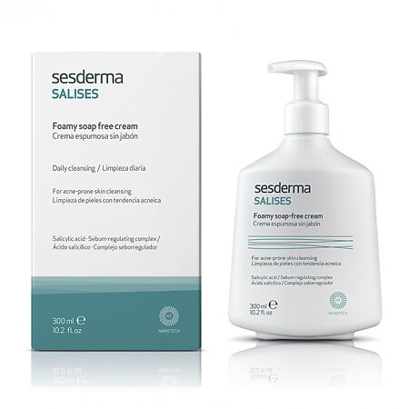 Sesderma Salises Foamy Soap-Free Cream Крем для умывания для лица и тела пенящийся 300 мл 1 шт
