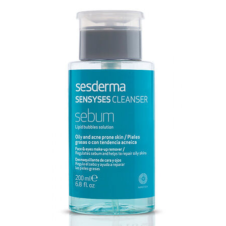Изображение товара Sesderma Sensyses Cleanser Sebum Лосьон липосомальный для снятия макияжа для жирной и склонной к акне кожи 200 мл 1 шт
