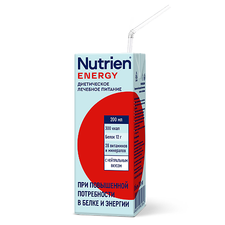 Нутриэн Энергия лечебное (энтеральное) питание с нейтральным вкусом 200 мл 1 шт
