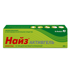 Купить Найз Активгель гель для наружного применения 1 % 20 г 1 шт цена