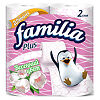 Familia Plus Туалетная бумага Весенний цвет двухслойная 4 шт