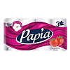 Papia Туалетная бумага белая Strawberry Dream трехслойная 8 шт