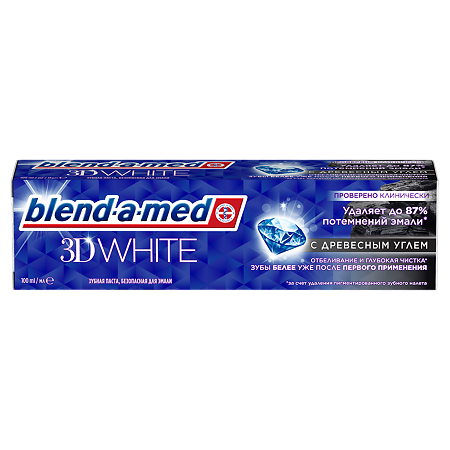 Blend-a-Med Зубная паста 3D White Уголь 100 мл 1 шт