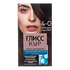 Gliss Kur Уход & Увлажнение Краска для волос 4-0 Тёмно-каштановый 1 шт