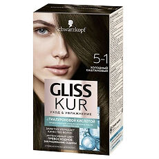 Изображение товара Gliss Kur Уход & Увлажнение Краска для волос 5-1 Холодный каштановый 1 шт