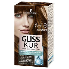 Купить Gliss Kur Уход & Увлажнение Краска для волос 6-68 Шоколадный каштановый 1 шт цена