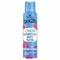 Купить Got2B Fresh it Up Парфюмированный сухой шампунь-мусс Шелковистый объем 150 мл 1 шт цена