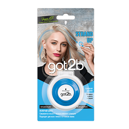 Got2B Strand Up Окрашивающий мелок для волос Голубой деним 3,5 г 1 шт