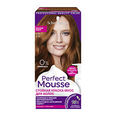 Купить Перфект Мусс (Perfect Mousse) Стойкая краска-мусс 670 Пикантный Медный 35 мл 1 шт цена