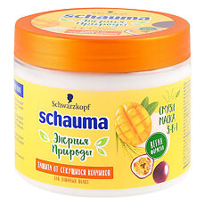Купить Schauma Маска для волос Энергия Природы Манго, Маракуйя и Рисовое молочко 380 мл 1 шт цена