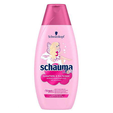Изображение товара Детский шампунь и бальзам Schauma Kids 350 мл без слез и красителей