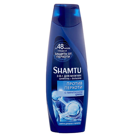 Изображение товара Shamtu Шампунь для мужчин 2-в-1 Против перхоти 360 мл 1 шт