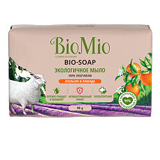 Купить БиоМио (BioMio) Bio-Soap Экологичное туалетное мыло Апельсин,лаванда,мята 90 г 1 шт цена