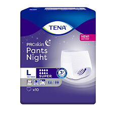 Купить Tena Pants Night Super подгузники для взрослых (трусы) р. L (100-135 см) 10 шт цена