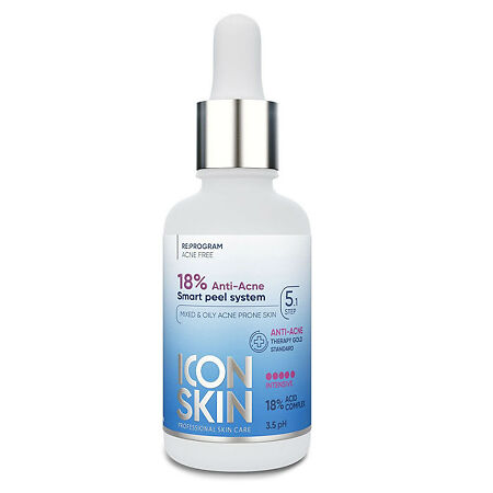 Изображение товара Icon Skin Пилинг для лица с 18% комплексом кислот интенсивный для проблемной и жирной кожи 30 мл 1 шт