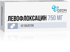 Купить Левофлоксацин таблетки покрыт.плен.об. 750 мг 10 шт цена