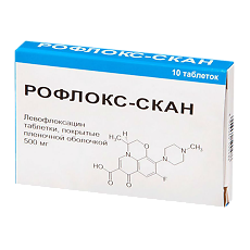 Купить Рофлокс-Скан таблетки покрыт.плен.об. 500 мг 10 шт цена