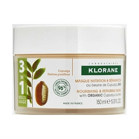 Klorane маска для волос с маслом Купуасу 3в1 питательно-восстанавливающая 150 мл 1 шт