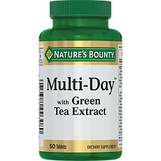 Изображение товара Nature's Bounty Мульти-Дэй с экстрактом зеленого чая таблетки массой 1679 мг 50 шт