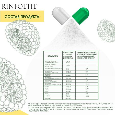 Ринфолтил липосомальный комплекс для женщин капсулы по 207 мг 60 шт