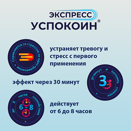 Экспресс Успокоин для кошек таблетки 2 шт