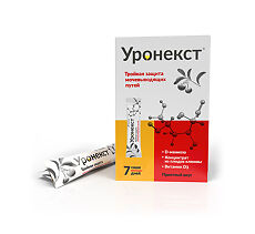 Купить Уронекст порошок для приема внутрь саше массой 2,6 г 7 шт цена