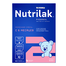 Купить Nutrilak Premium 2 Сухая молочная смесь 6-12 мес 600 г 1 шт цена
