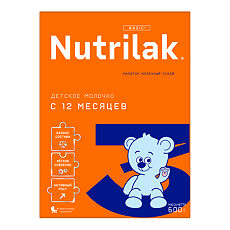 Купить Nutrilak 3 Детское молочко напиток молочный сухой с 12 мес. 600 г 1 шт цена