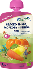 Купить Fleur Alpine Пюре яблоко-морковь-тыква-киноа с 8 мес., пауч 120 г 1 шт цена