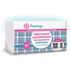 Купить Flamingo Premium Подгузники для взрослых размер L 30 шт цена