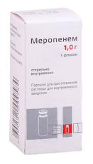 Изображение товара Меропенем порошок д/приг раствора для в/в введ 1 г 1 шт