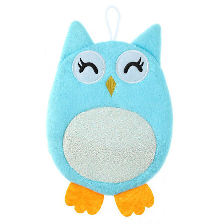 Изображение товара Махровая мочалка-рукавичка Baby Owl для купания малышей