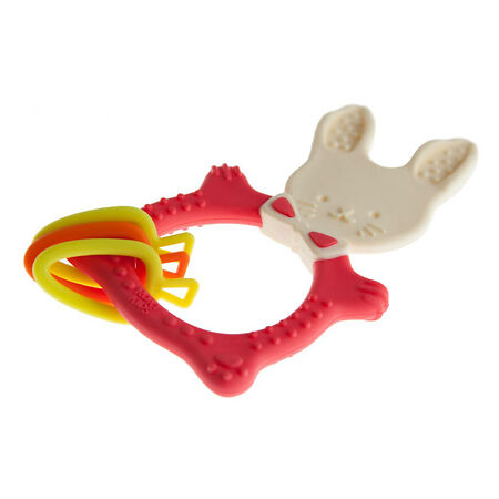 ROXY-KIDS Прорезыватель универсальный Bunny цвет коралловый, 1 шт