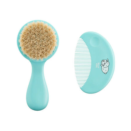 Изображение товара Мягкая расческа-щетка и гребешок для малышей натуральные материалы