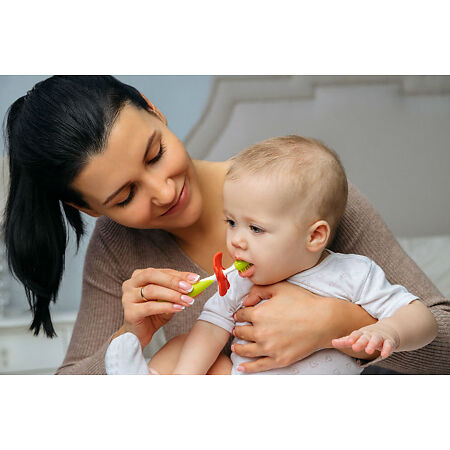 ROXY-KIDS Набор Зубные щетки-массажеры для малышей цвета в ассортименте, 1 шт
