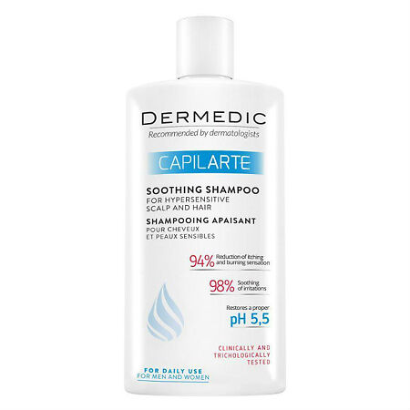 Dermedic Capilarte Шампунь успокаивающий для чувствительной кожи головы 300 мл 1 шт