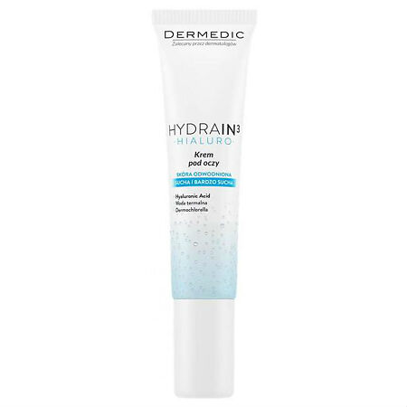 Изображение товара Dermedic Hydrain3 Hialuro Крем для кожи вокруг глаз 15 г для увлажнения и восстановления