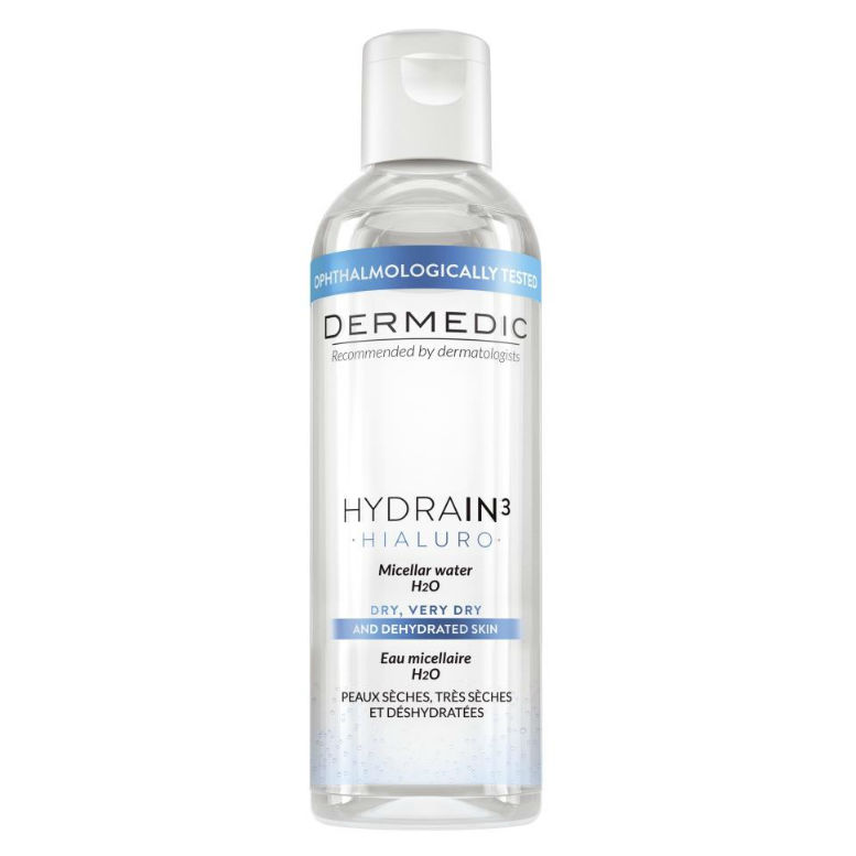 Изображение товара Мицеллярная вода Dermedic Hydrain3 Hialuro 200 мл для очищения кожи Изображение товара Мицеллярная вода Dermedic Hydrain3 Hialuro 200 мл для очищения кожи