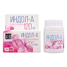 Купить Индол-А (индол-3-карбинол) 120 капсулы по 500 мг 60 шт цена