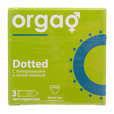 Купить Orgao Презервативы с пупырышками прозрачные 52 мм 3 шт цена
